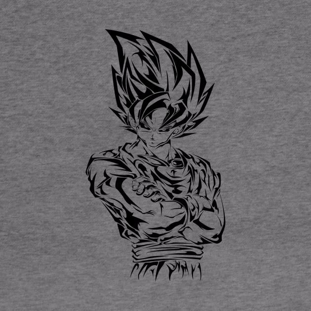 Goku in black by ThyMightyUlk